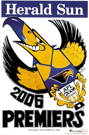 West Coast Eagles 2006 WEG Grand Final poster.